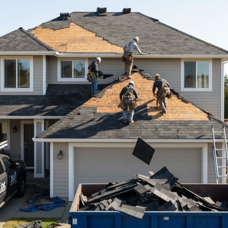 Damaged Roof Replacement in Alexandria, VA